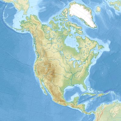 Location map North America