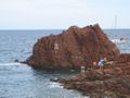 The rocky beaches in Cannes