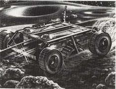 Artist's concept of an asteroid mining vehicle as seen in 1984