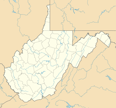 Location map USA West Virginia