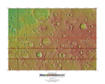 Topographical map of Sinus Sabaeus quadrangle