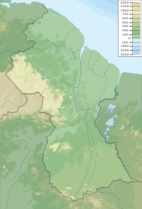 Location map/data/Guyana/شرح is located in گويانا