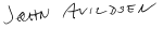 John Avildsen signature.svg