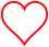 Red-outline heart icon