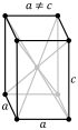 Body-centered tetragonal crystal structure for white (β): القصدير