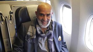 أشرف السعد في طريقه إلى مصر، مايو 2021.
