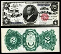 $2 Silver Certificate, Series 1891, Fr.246, depicting William Windom