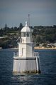 Sow and Pigs Reef Danger Marker in Sydney Harbour.