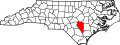 State map highlighting Sampson County