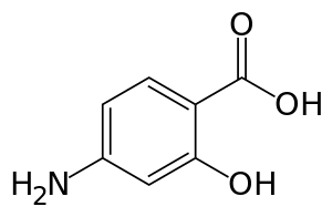 P-Aminosalicylic acid.svg