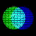 In the RGB color model, used to make colors on computer and TV displays, cyan is created by the combination of green and blue light.