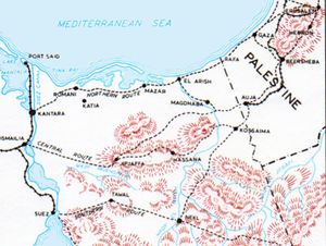 Map of Magdhaba and surrounding area