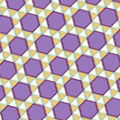 Snub hexagonal tiling, a semiregular tiling of the plane