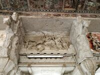 Sculpture in the temple interior, Virupaksha temple