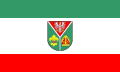 Flagge mit aufgelegtem Wappen