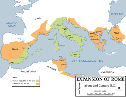 Expansion of Rome, 2nd century BC.gif