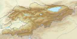 Location of Issyk-Kul in Kyrgyzstan.