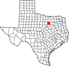 State map highlighting Tarrant County