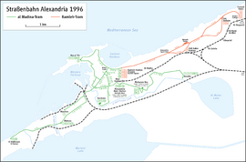 Alexandria tramway routes