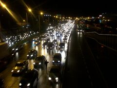 Traffic on the Northern Highway (Autopista Norte)