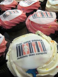 Girl Geek Dinner Cup Cakes