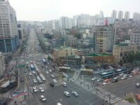 Seoul National University Station Intersection and Bongcheon-ro Intersection and Gwanak-ro.jpg