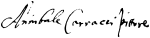 Annibale Carracci Signature.svg