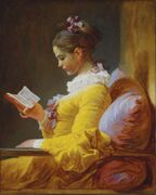 Jean-Honoré Fragonard, A Young Girl Reading, c. 1776