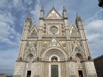 A decorated facade of a church