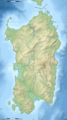 Location map Italy Sardinia