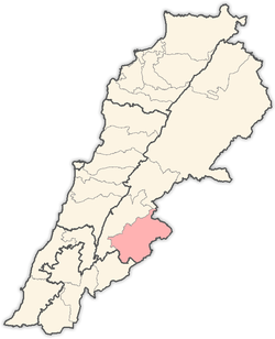 Location in Lebanon