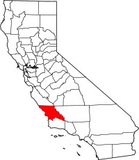 Location in the state of California