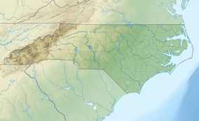 Map showing the location of منتزه جبال سموكي العظيم الوطني Great Smoky Mountains National Park