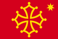 The seven-pointed star of the Felibritge on the Occitan flag.