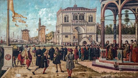 Accademia - Ritorno degli ambasciatori di Vittore Carpaccio Cat.574.jpg