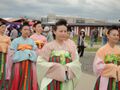 Women wearing ruqun in China