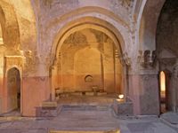 Hamam hot chamber in the Bey Hamam in Thessaloniki, built 1444