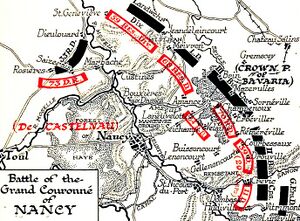 Map of the Battle of Grand Couronné