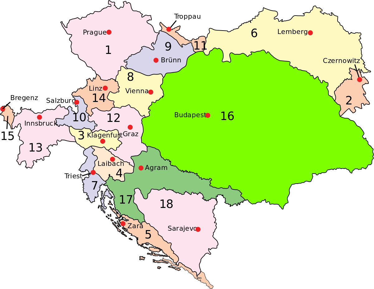  Austria Hungary Map New svg 