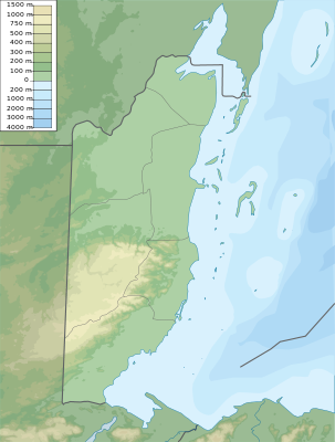 Belize physical map.svg