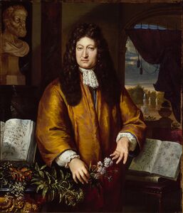 Portret van de Leidse botanicus Jan Commelin، ح. 1680