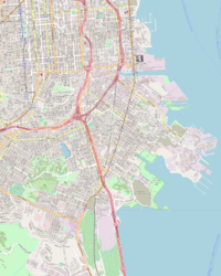 Location map/data/United States San Francisco Bayview-Hunters Point is located in Bayview-Hunters Point