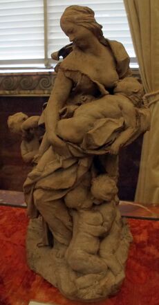 Gianlorenzo bernini, bozzetti della collezione chigi, carità, 1627-28.JPG