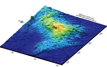 Tamu Massif, the Earth's largest volcano, about 1,000 Miles east of Japan.jpg