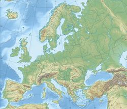 Location of Øresund in Europe