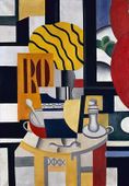 Still Life with Candlestick (Nature morte, chandeliers)، 1922، زيت على كنڤاه، 116 × 80 سم، Musée d'Art Moderne de la Ville de Paris (سُرقت عام 2010)