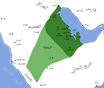 خريطة توضح نطاق نفوذ الأسرة الجروانية.