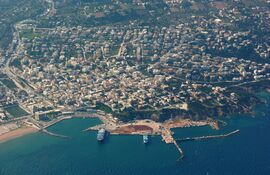 Aerial view of Rafina's harbour