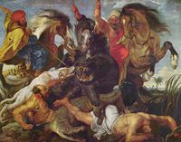Hippopotamus Hunt (1616). Rubens is known for the frenetic energy and lusty ebullience of his paintings.
