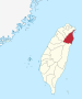 Yilan County in Taiwan.svg